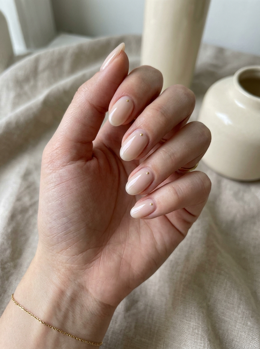 Milky Minimal Accent Nails als Milky Nails Inspiration 2026